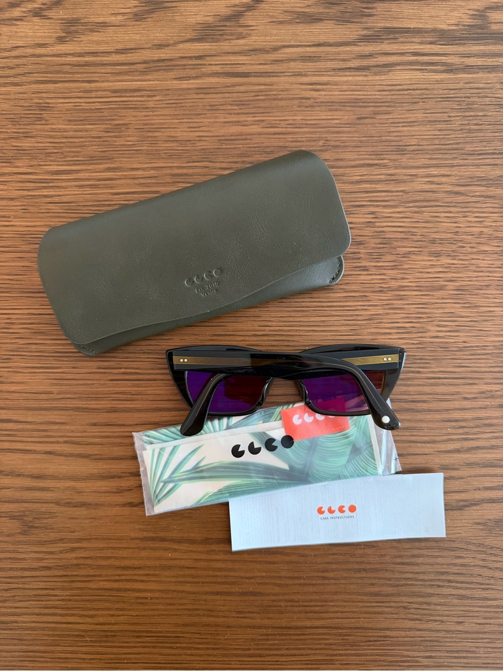 Garrett Leight Webster Sunglasses - Mudstone/Bordeaux/49